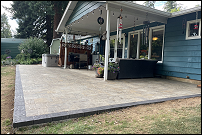 Backyard patio pavers