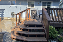 Custom deck stairs in Eugene, Oregon