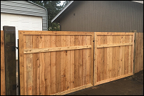 Custom fence in Eugene, Oregon