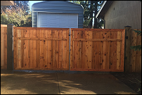 Hardscape fence in Eugene, Oregon