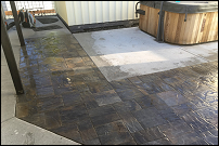 Hot tub hardscape ground, Eugene, Oregon