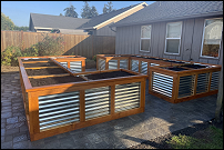 Outdoor Garden Boxes, Eugene, Oregon