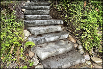 Rock stairway in Eugene, Oregon