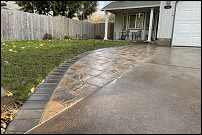 Side Hardscape in Driveway, Eugene, Oregon